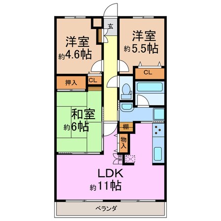 キャッスルハイツ有松の物件間取画像